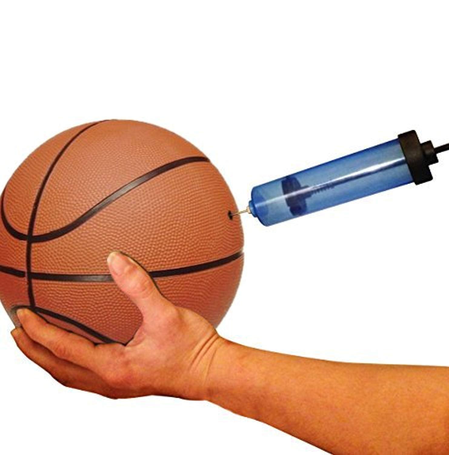 Sports 8-Inch Ball Pump for Any Sports Ball, Soccer Ball, Football, Volleyball, Basketball