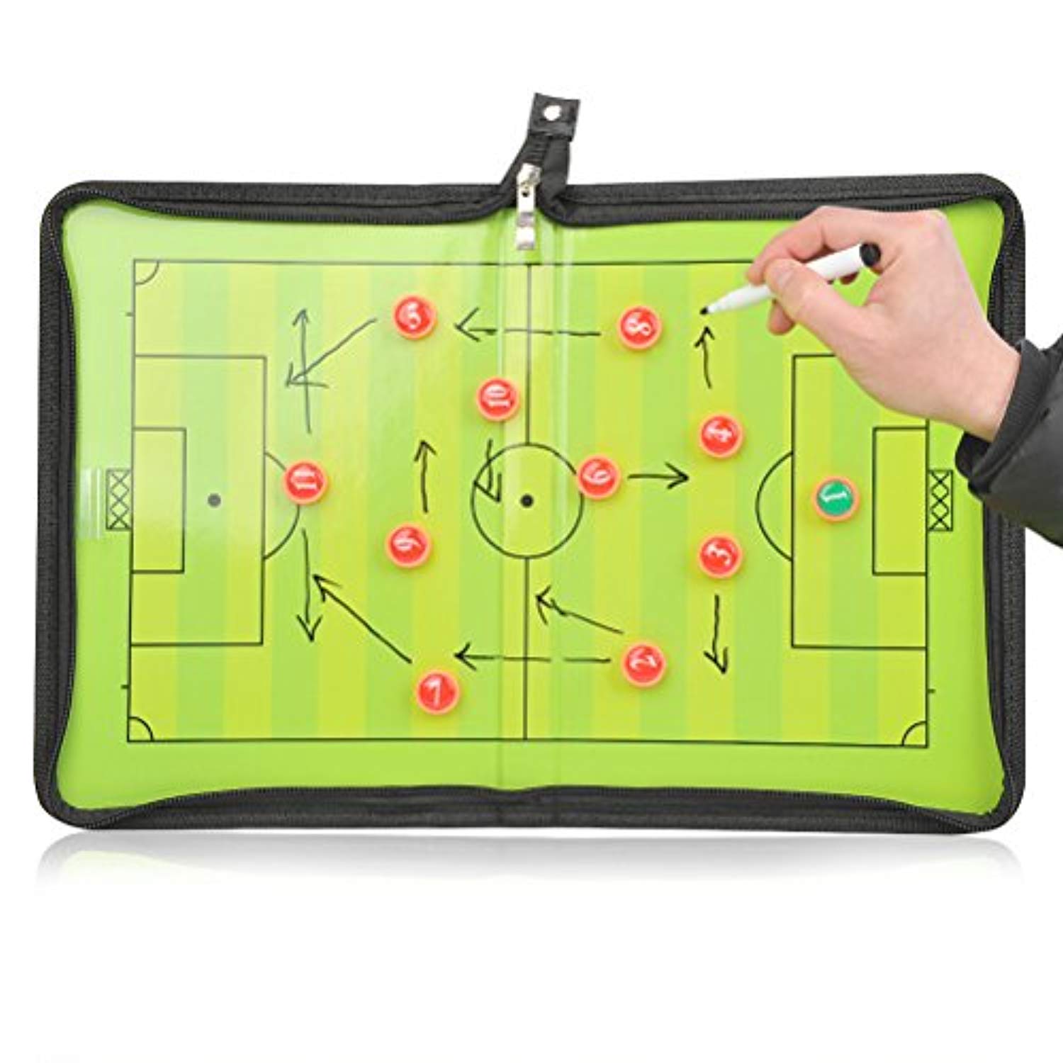 Magnetic soccer strategy board
