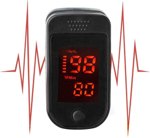Pulse Oximeter, Oxygen Monitor, Finger Pulse with OLED Display Includes Bag for Adult and Child (Random Color)