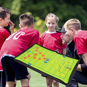 Magnetic soccer strategy board