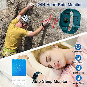 High-End Fitness Watch , Health Sports Smart Watch with Heart Rate & Sleep Monitor, Calorie Step Counter