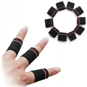 10pcs Sport Finger Splint Guard Bands Finger Protector Guard Support Stretchy Sports Aid Band Basketball