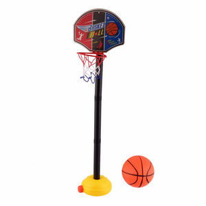 Kids Toys Basket Basketball Stand Child Toy Ball Inflatable Pump Set Adjustable Children Miniature Sports Outdoor Toddler