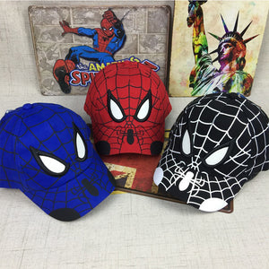 2018 Spiderman Cartoon Children Embroidery Cotton Baseball Cap kids Boy Girl Hip Hop Hat Spiderman cosplay hat